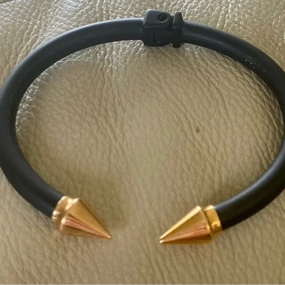 Vital Fede Titan Two Tone Black and Rose Gold Cuff  Bracelet - Picture 4 of 6